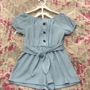 Blue Kids Romper